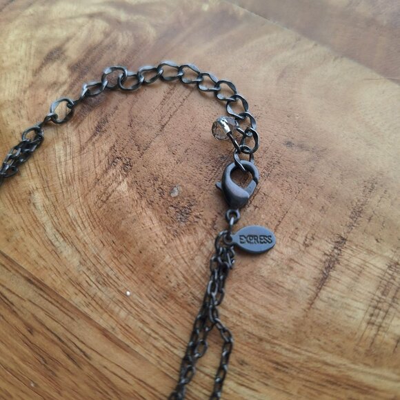 Express Multi‎ Layered Bead Necklace Adjustable Chain Lobster Clasp - Picture 4 of 7